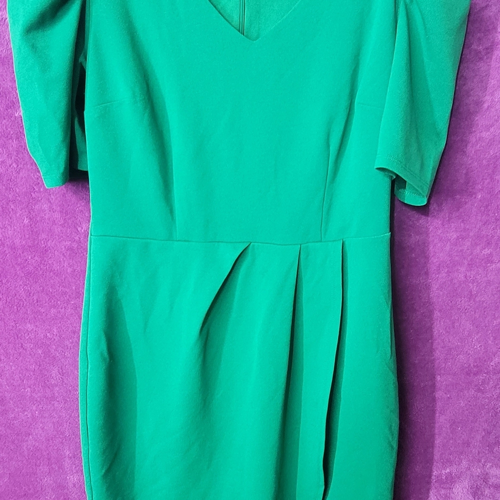 New York & Company Vibrant Green Midi Dress